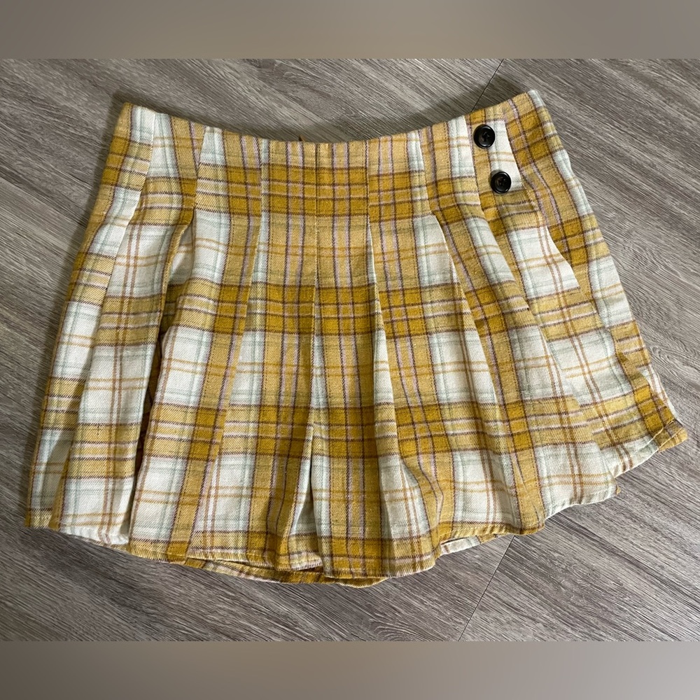 Plaid Skort